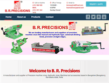 Tablet Screenshot of brprecision.com